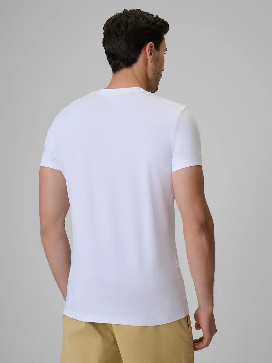 T-shirt bawełniany męski 4F 4FRSS26TTSHM4501 2/6