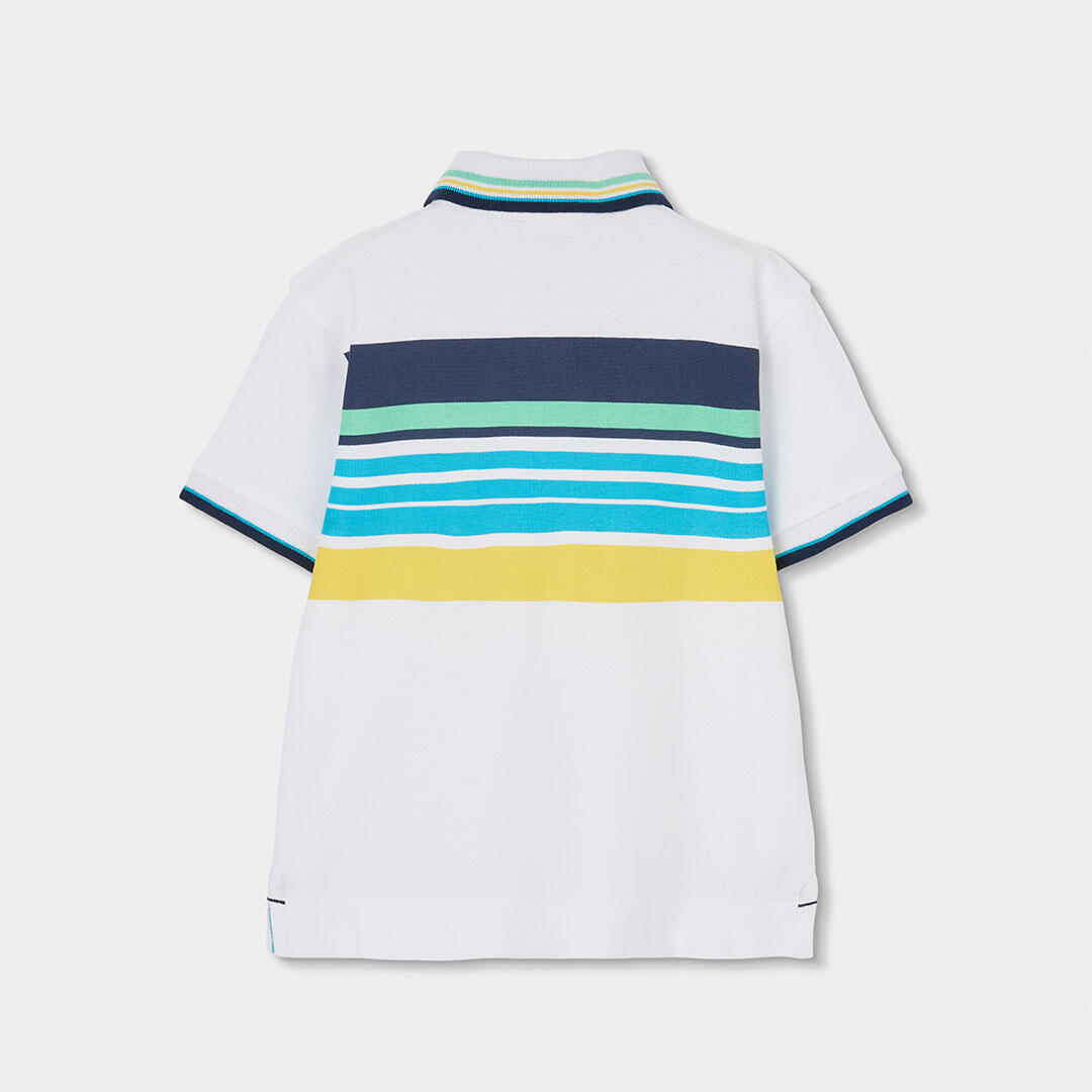 Polos de verano de tenis kids niño boboli blanco 2/4