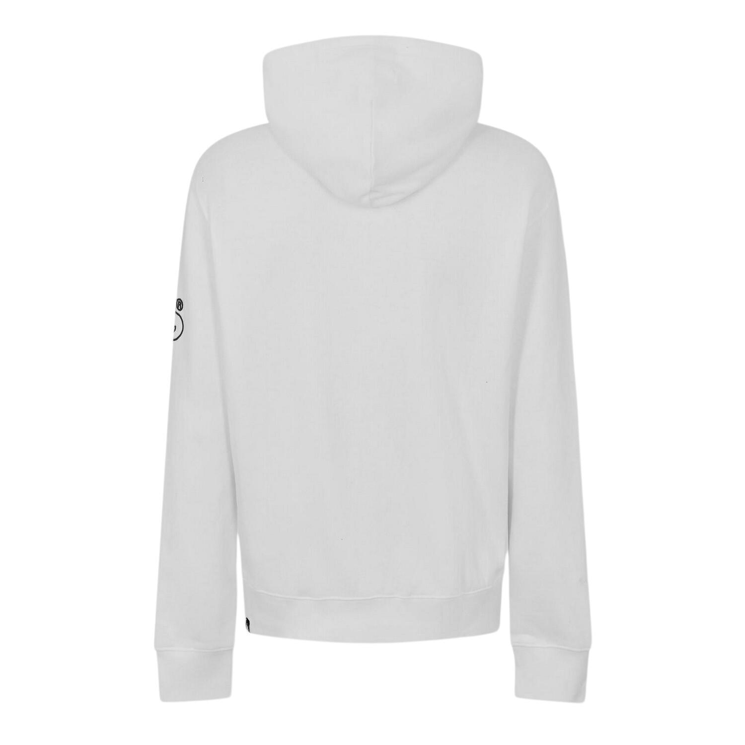 Felpa Con Cappuccio Braciola Uomo Money Bianco 3/4