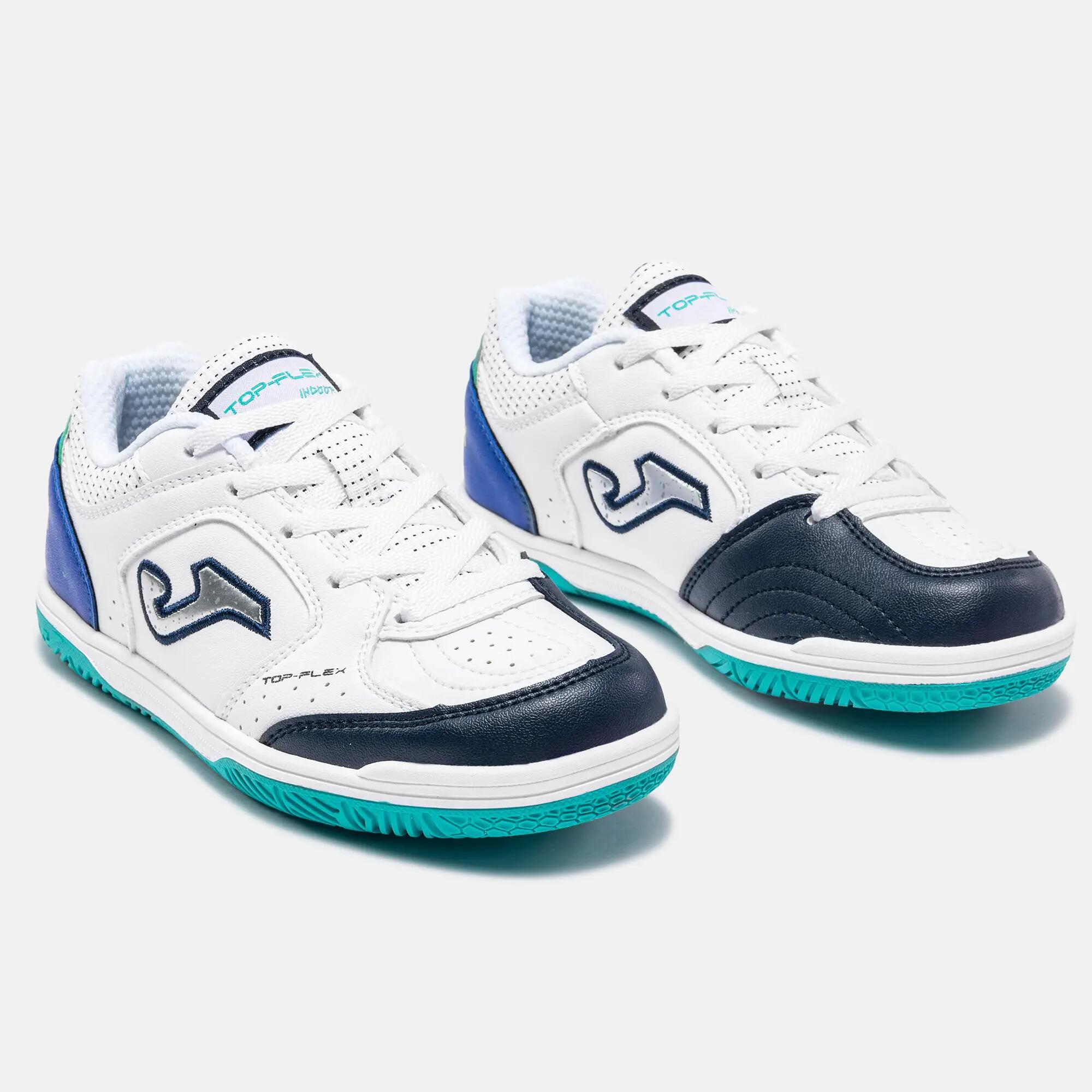 Zapatillas Fútbol Sala Niños Joma Top Flex Jr 26 IN Blanco 2/5
