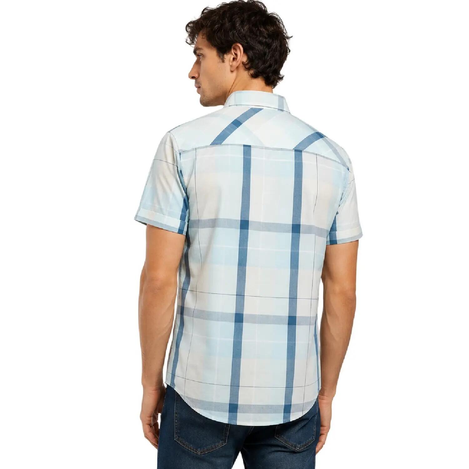Hemd für , Anliegend, kurzärmlig Herren Gelb/Blau 4/4