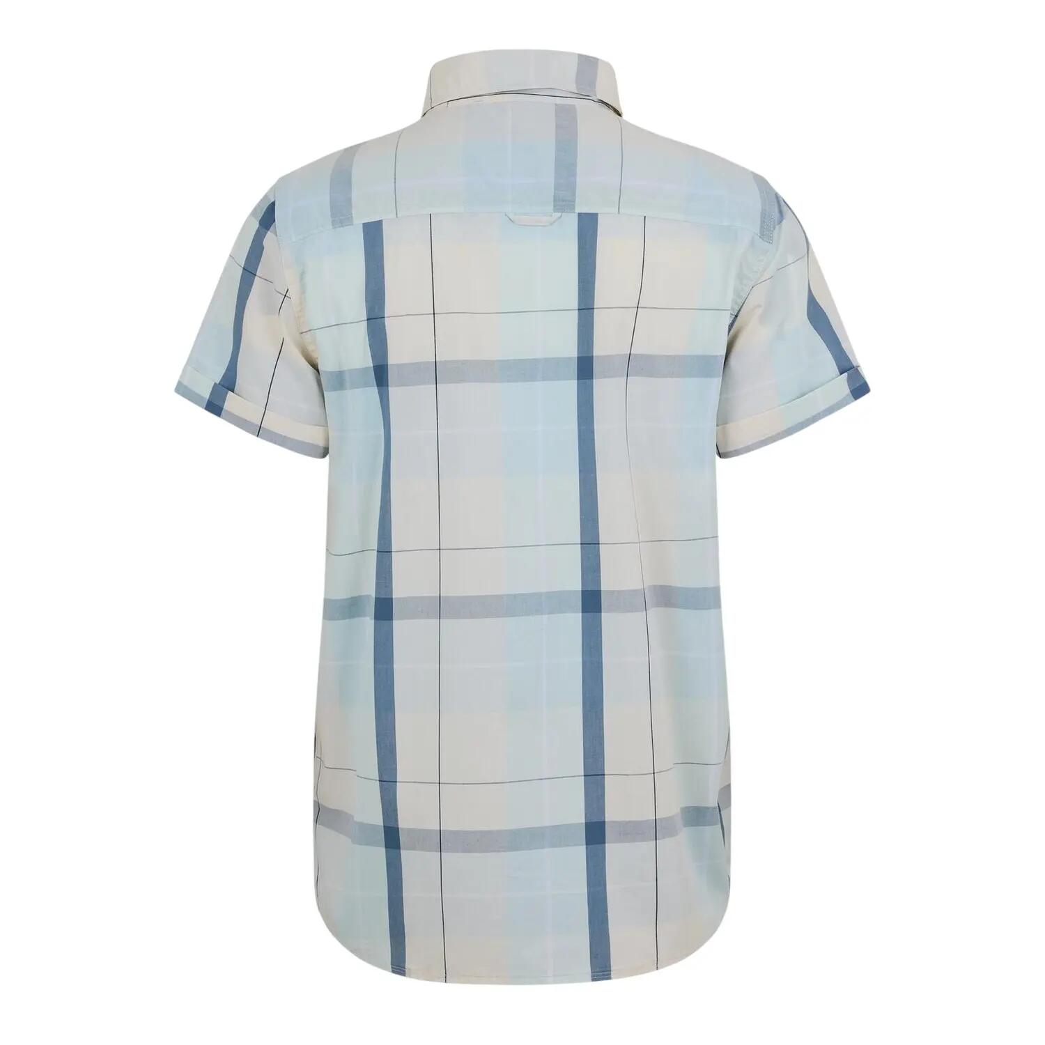 Hemd für , Anliegend, kurzärmlig Herren Gelb/Blau 3/4