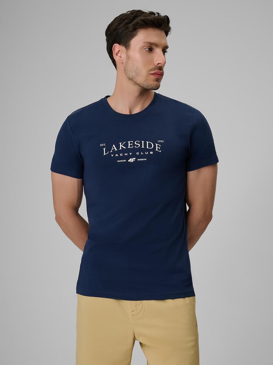 T-shirt bawełniany męski 4F 4FRSS26TTSHM4501