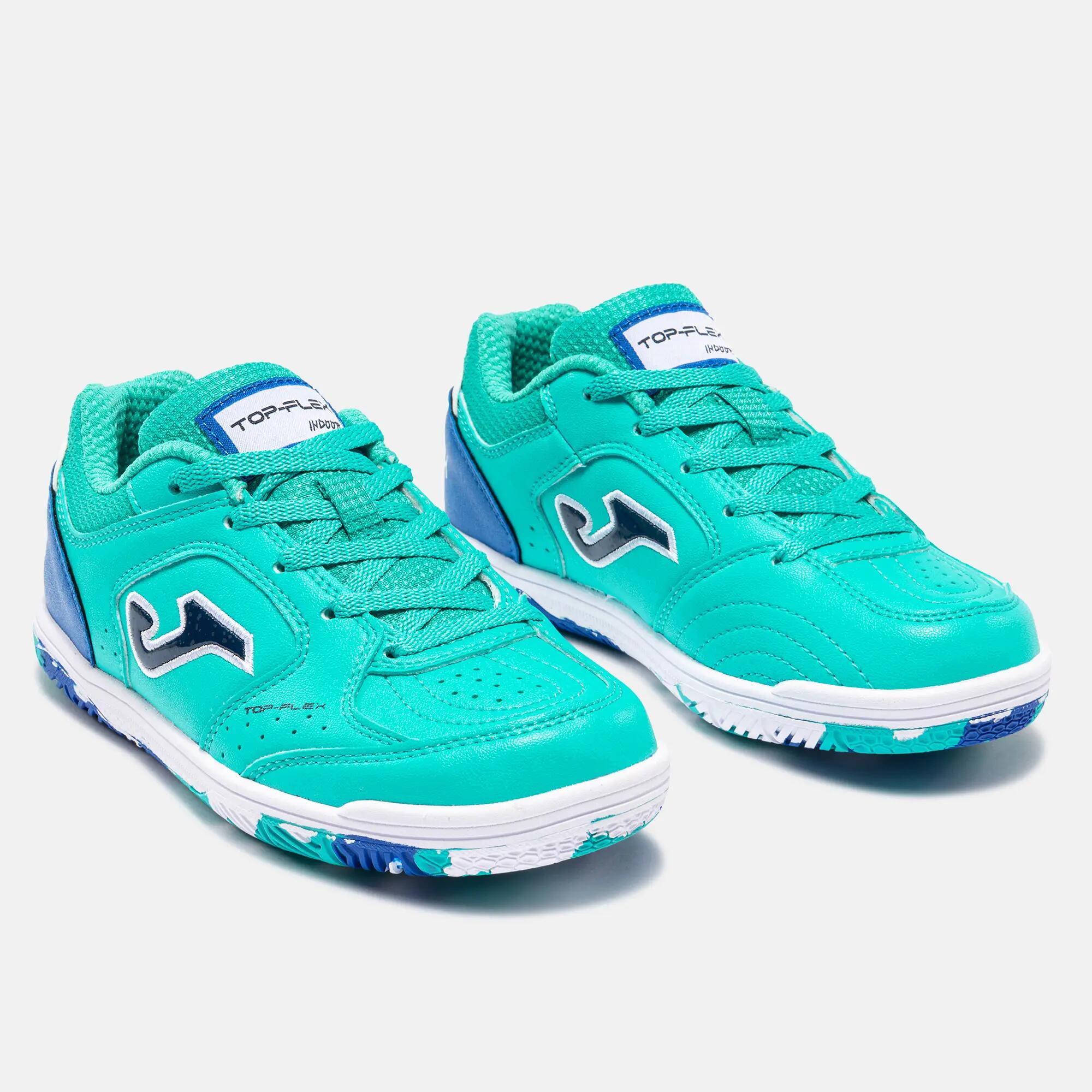 Zapatillas Fútbol Sala Niños Joma Top Flex Jr 26 IN Turquesa 2/5