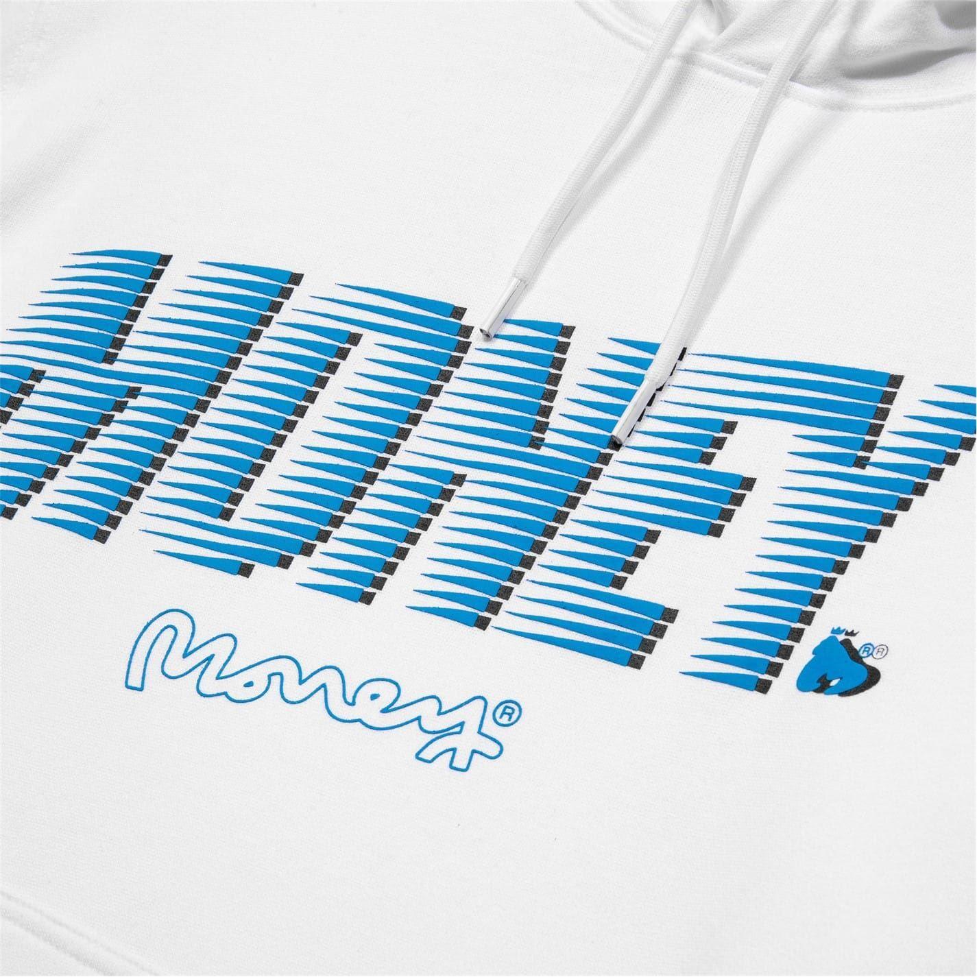 Felpa Con Cappuccio Scimmia Uomo Money Zoom Bianco 3/3