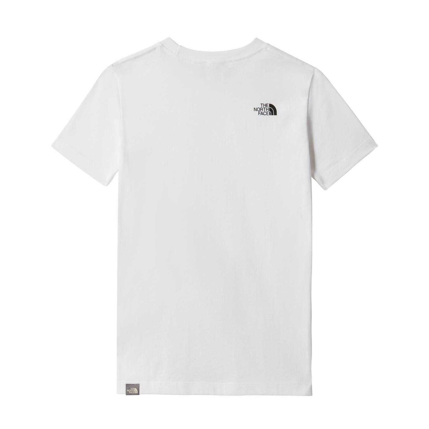 Maglietta Regolare Bambini The North Face Simple Dome Bianco 2/2