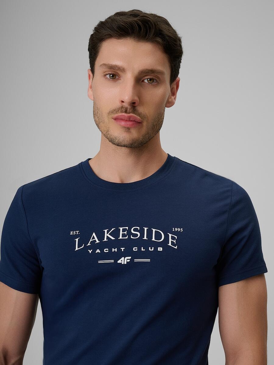 T-shirt bawełniany męski 4F 4FRSS26TTSHM4501 4/6