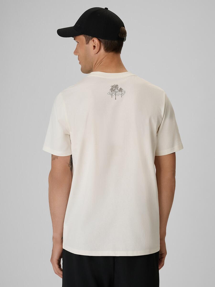 T-shirt bawełniany męski 4F 4FRSS26TTSHM4298