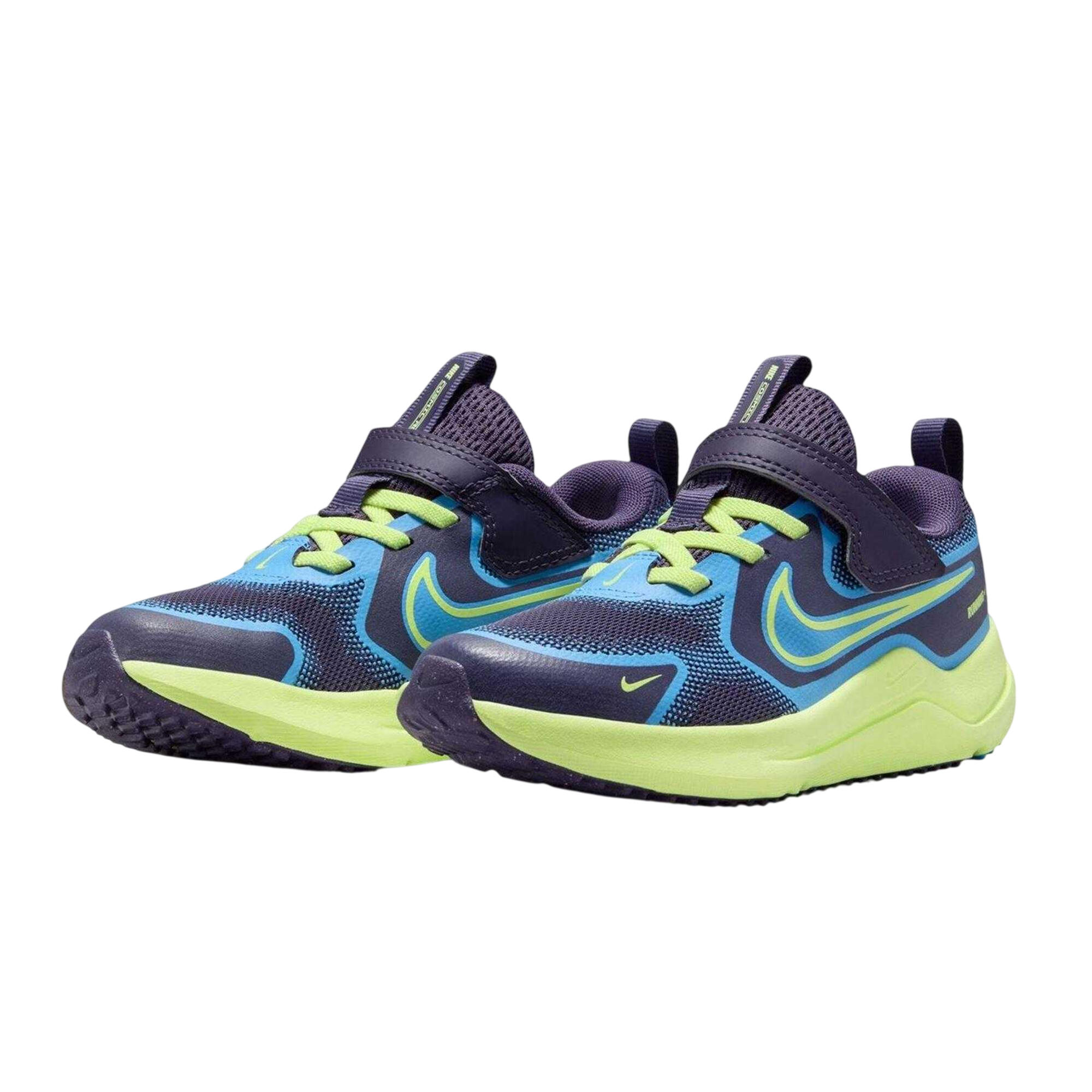 Baskets COSMIC Enfant (Pourpre / Vert Citron) 4/4