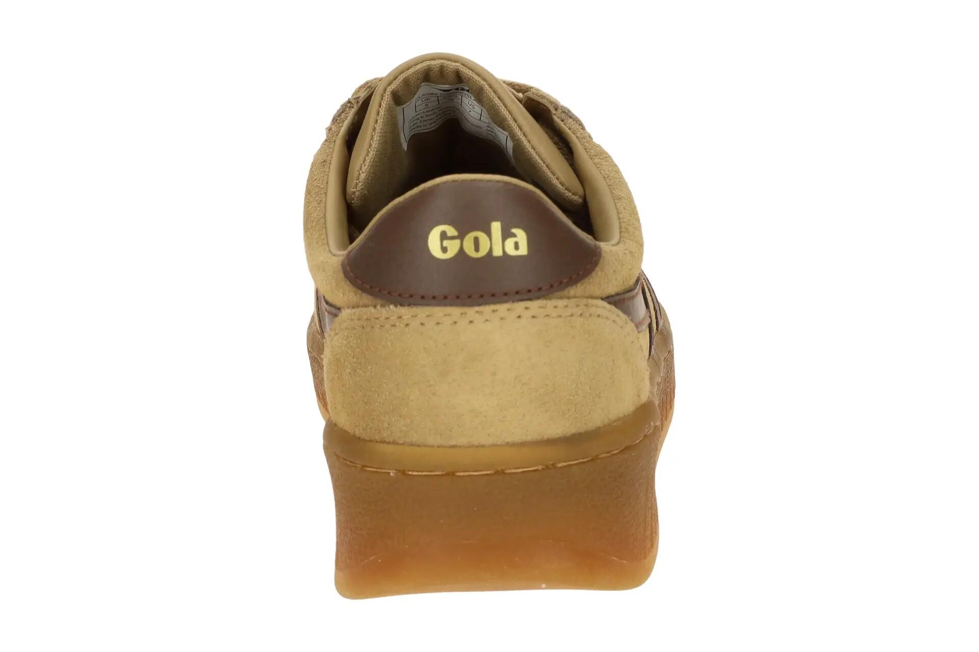 Gola Grandslam Suede Schuhe Sneakers hellbraun CLA589 5/7