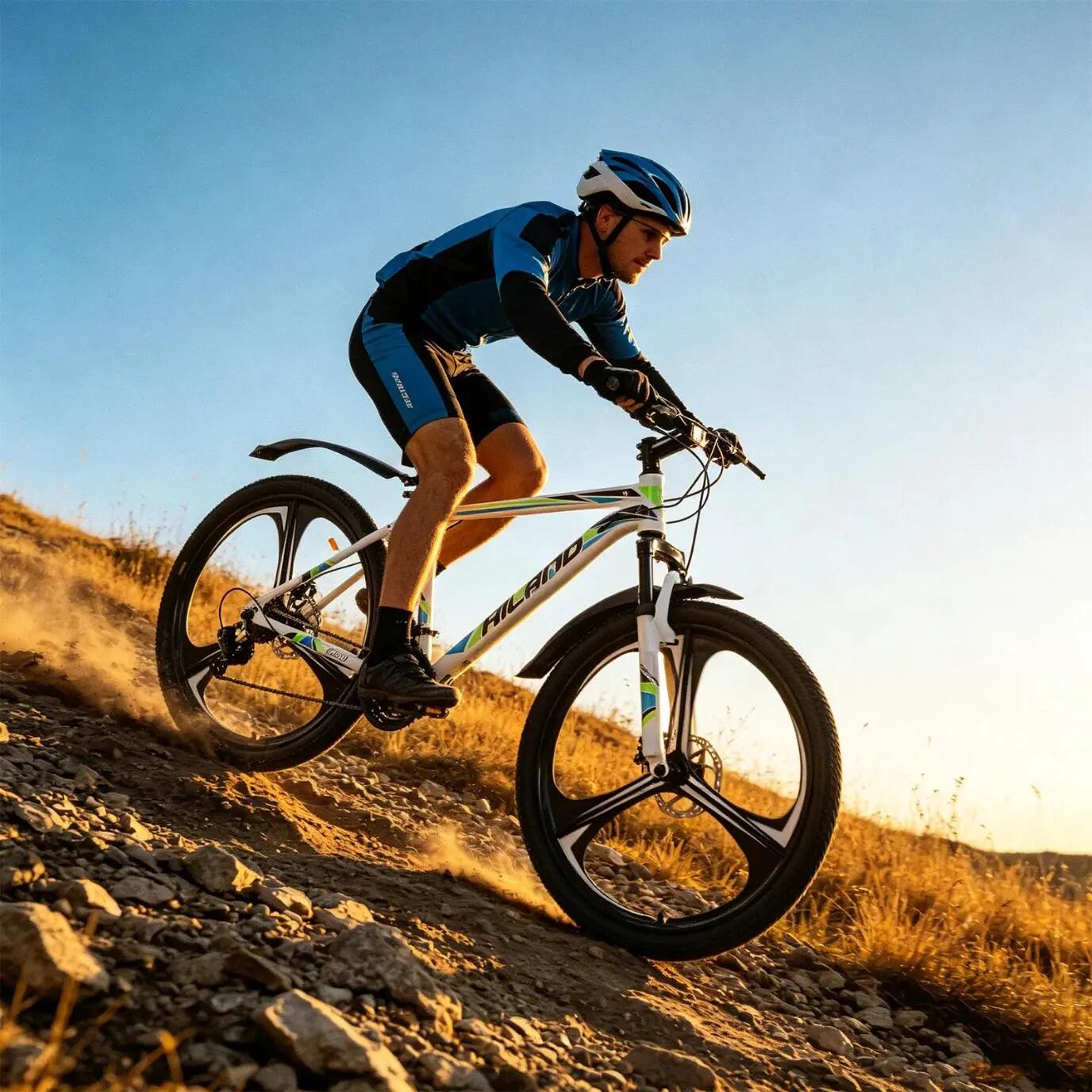 Damen Herren MTB Mountainbike 26 Zoll 18-Gang Alu Scheibenbremse 3/6 Speichen 2/7