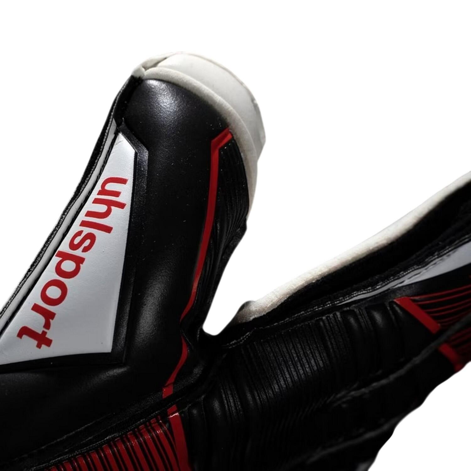 Gants De Gardien De But Adulte (Noir / Rouge / Blanc) 3/4