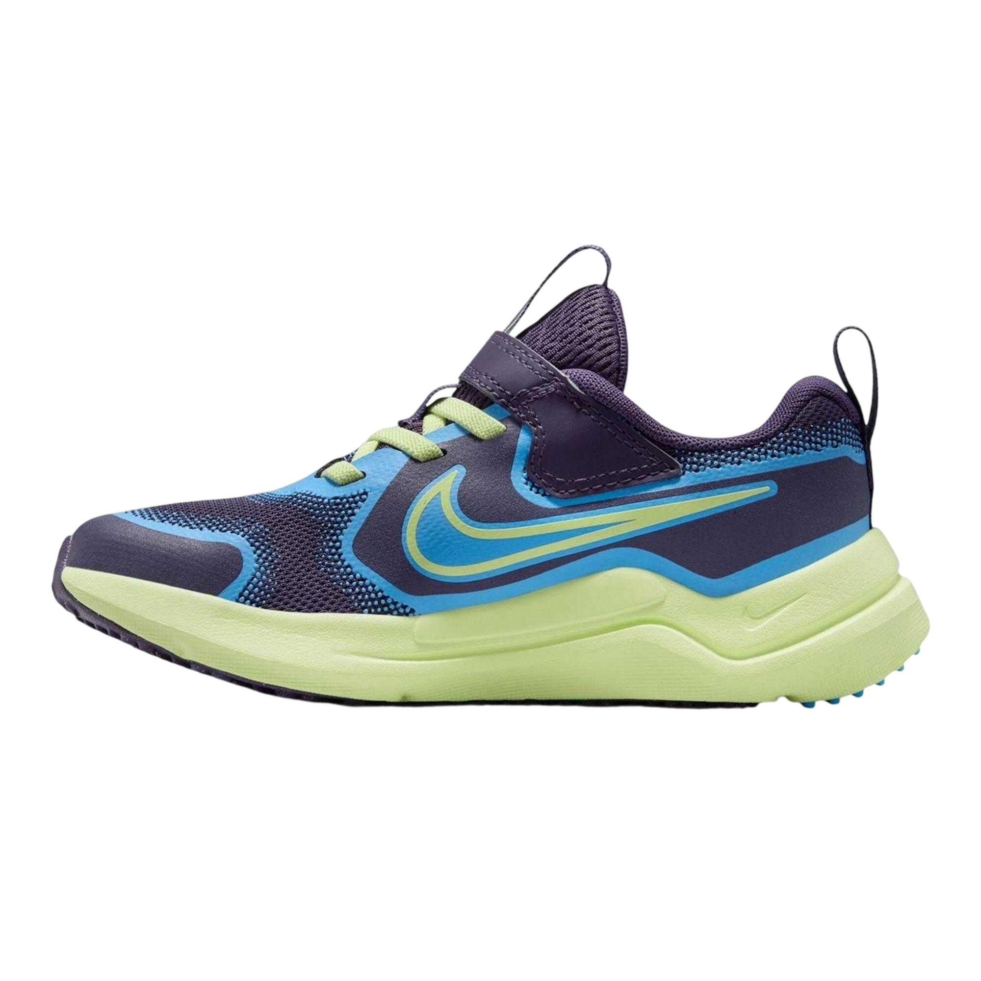 Baskets COSMIC Enfant (Pourpre / Vert Citron) 2/4