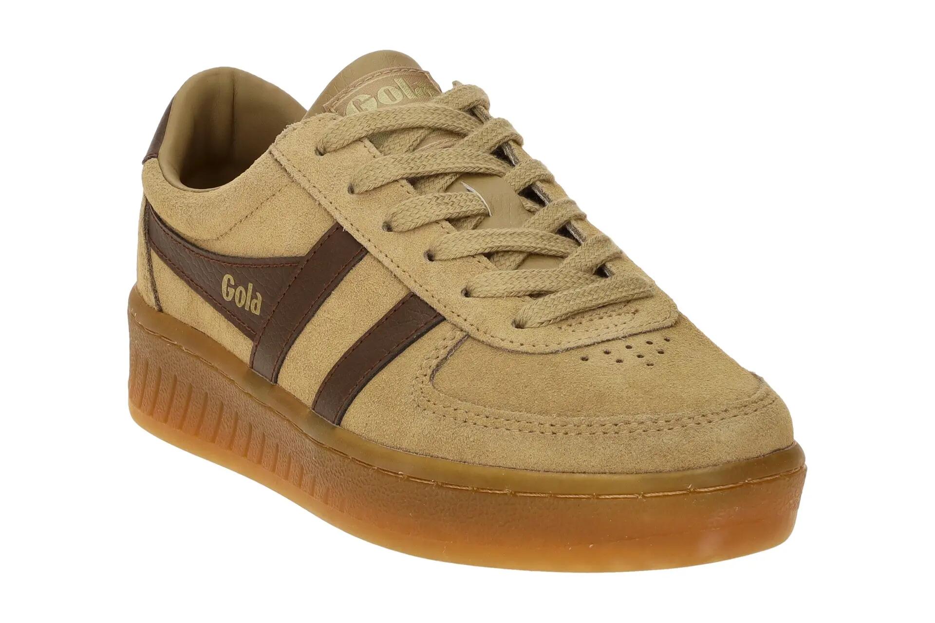 Gola Grandslam Suede Schuhe Sneakers hellbraun CLA589 3/7