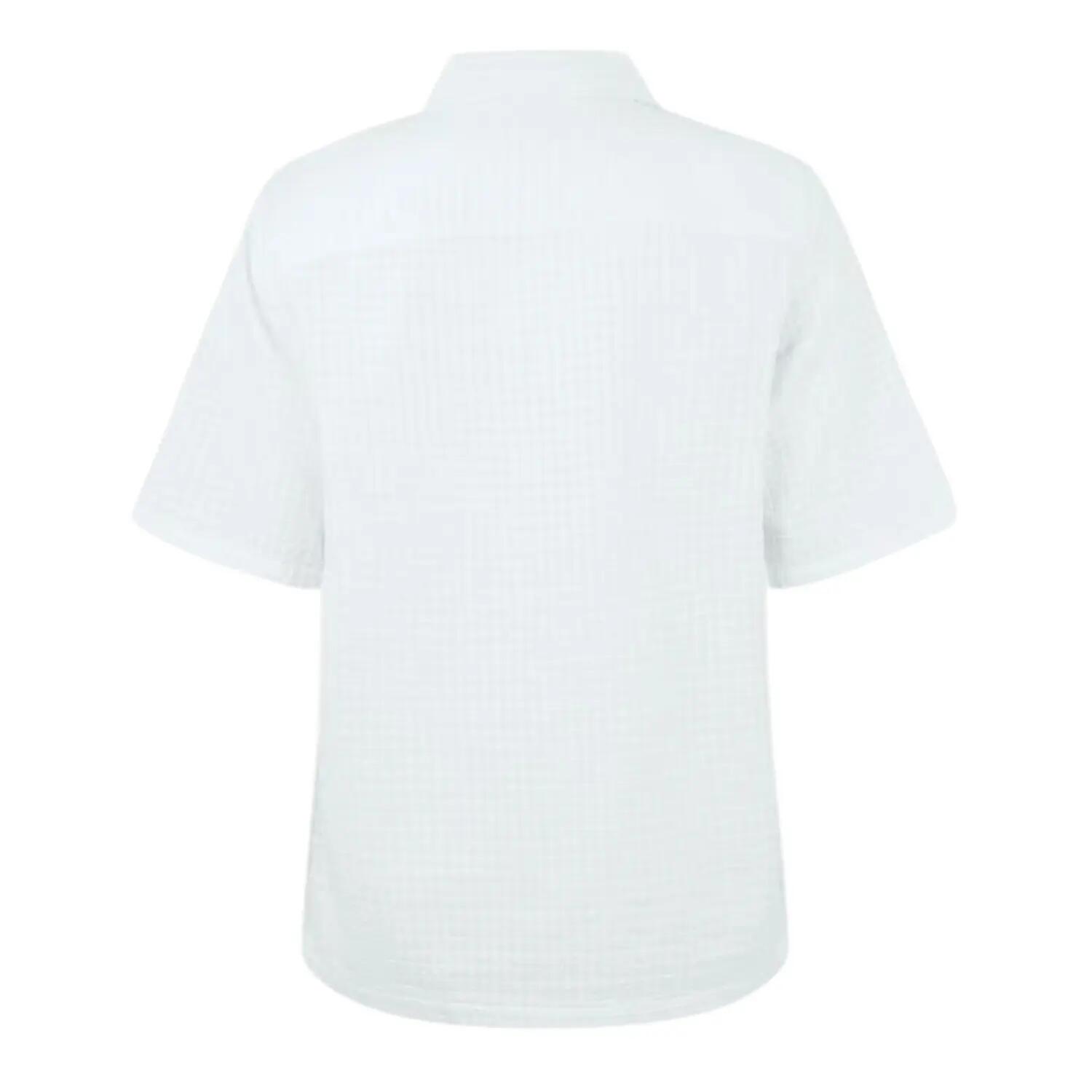 Mens Geometric Shirt (White) 2/2