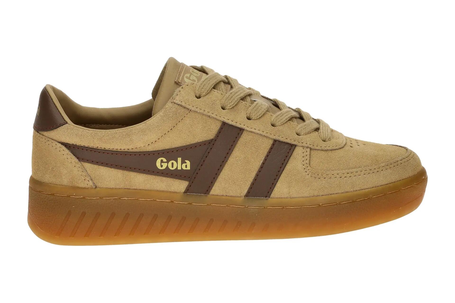Gola Grandslam Suede Schuhe Sneakers hellbraun CLA589 2/7