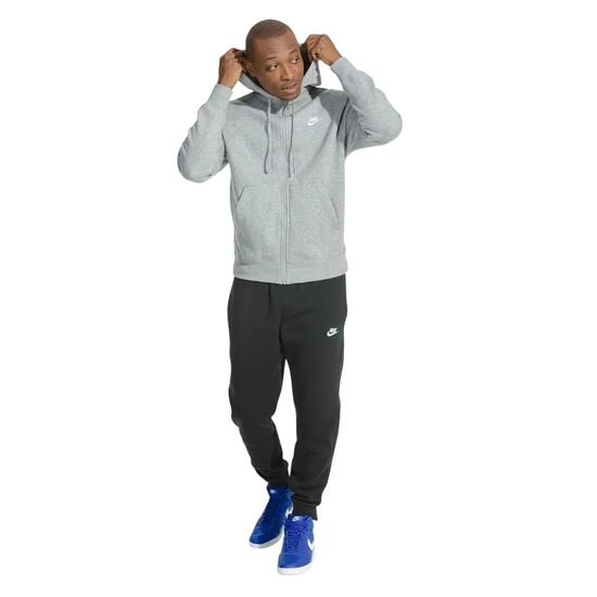 Sportswear Club" Hoodie mit durchgehendem Reißverschluss für Herren Grau