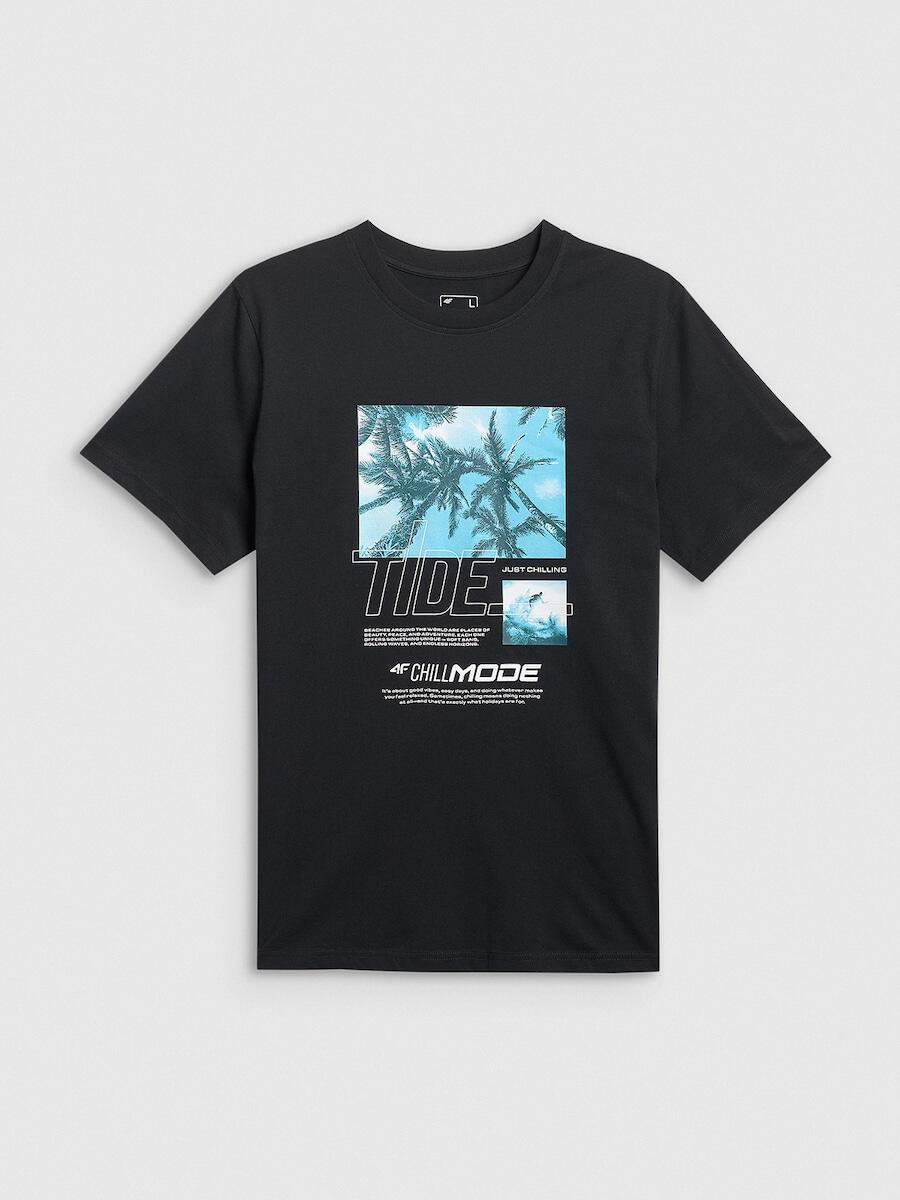 T-shirt bawełniany męski 4F 4FRSS26TTSHM4321 5/7