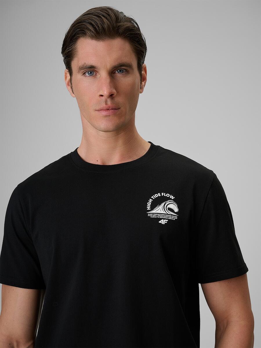 T-shirt bawełniany męski 4F 4FRSS26TTSHM4296 3/6