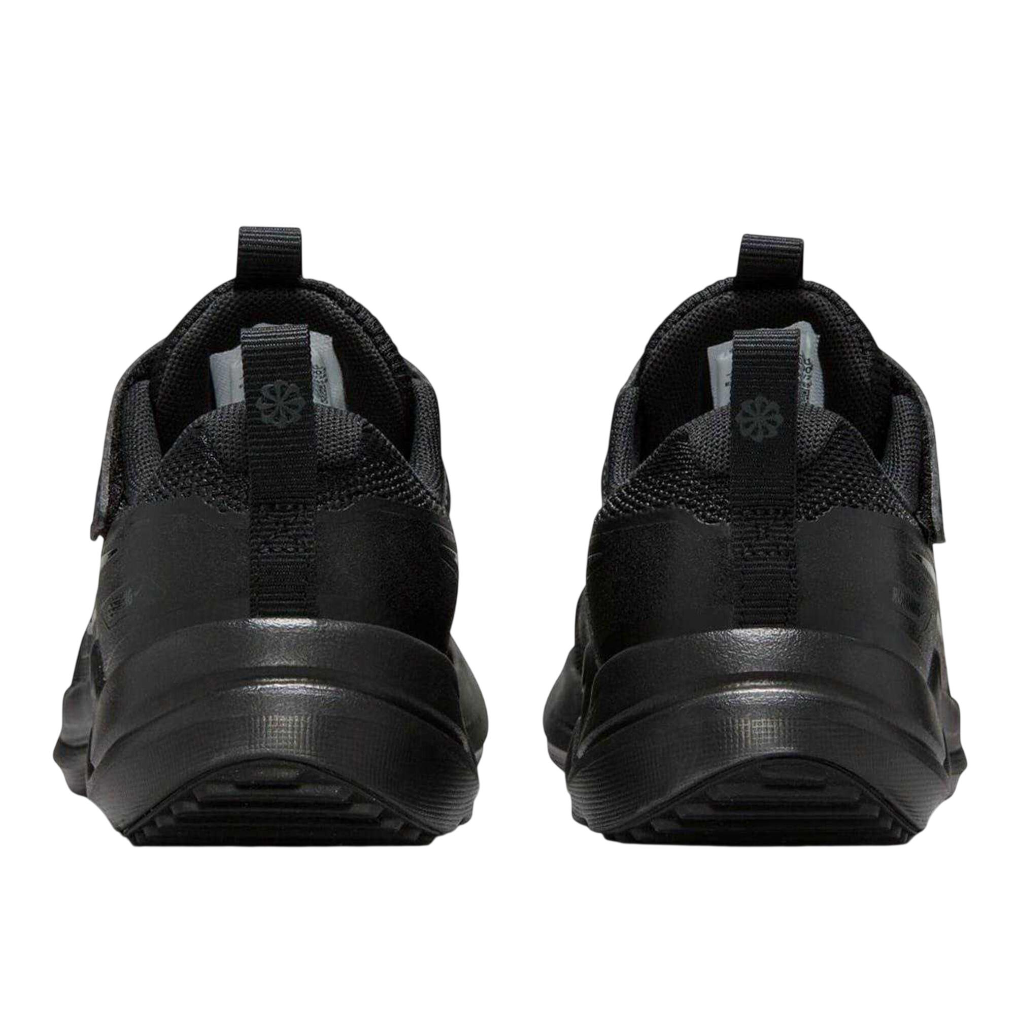 Childrens/Kids Cosmic Hook and Loop Trainers (Triple Black) 2/4