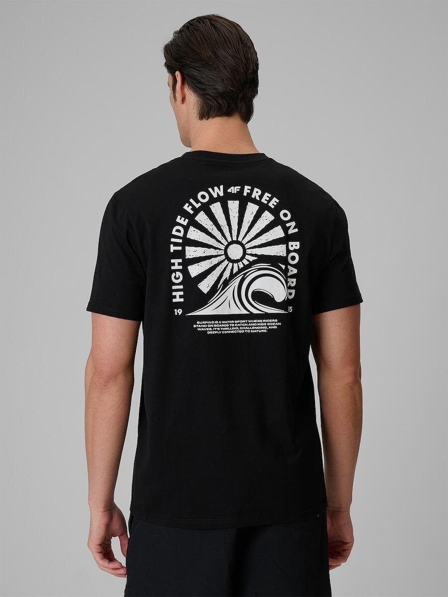 T-shirt bawełniany męski 4F 4FRSS26TTSHM4296 2/6