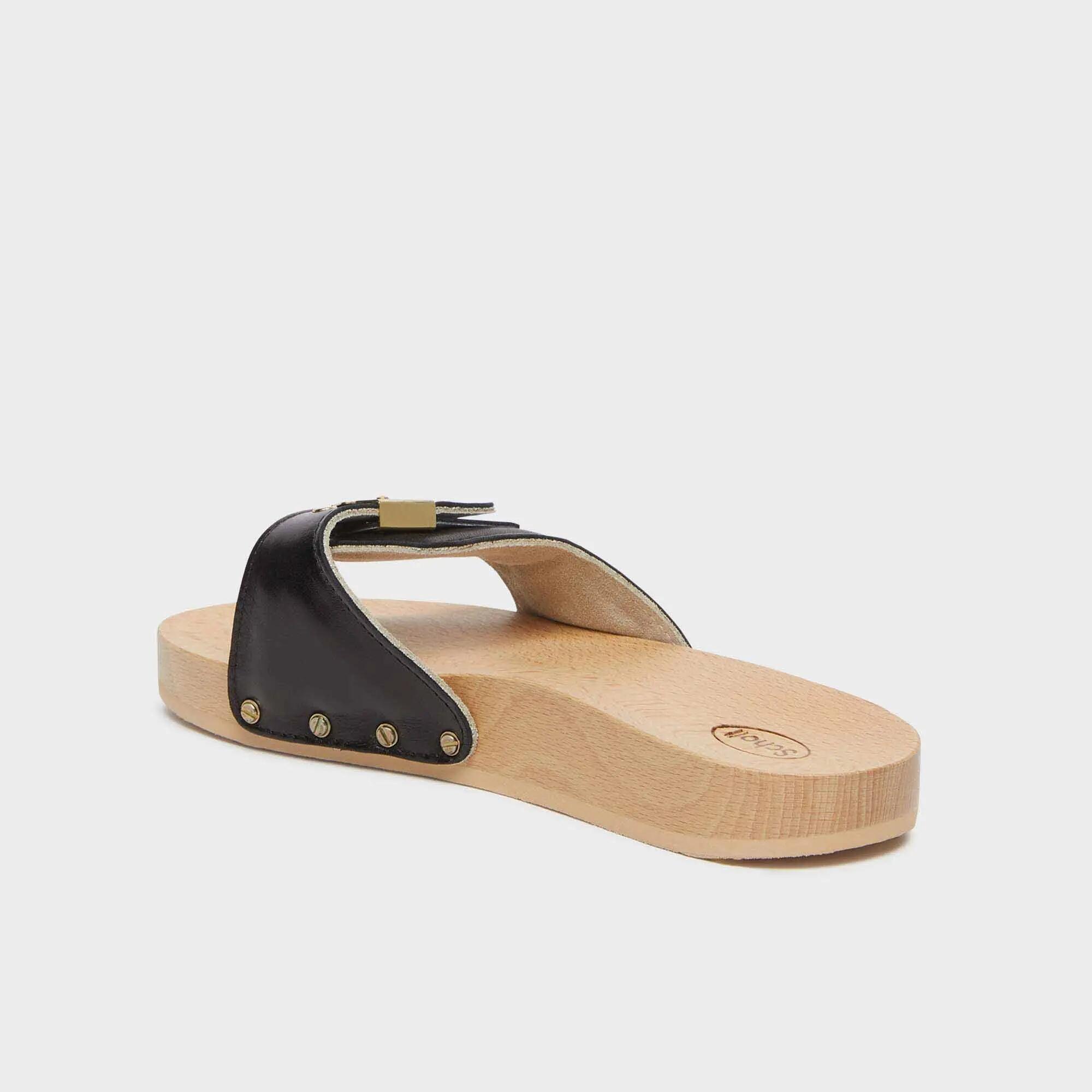 Damen Sandalen Pescura Flat Schwarz 4/4