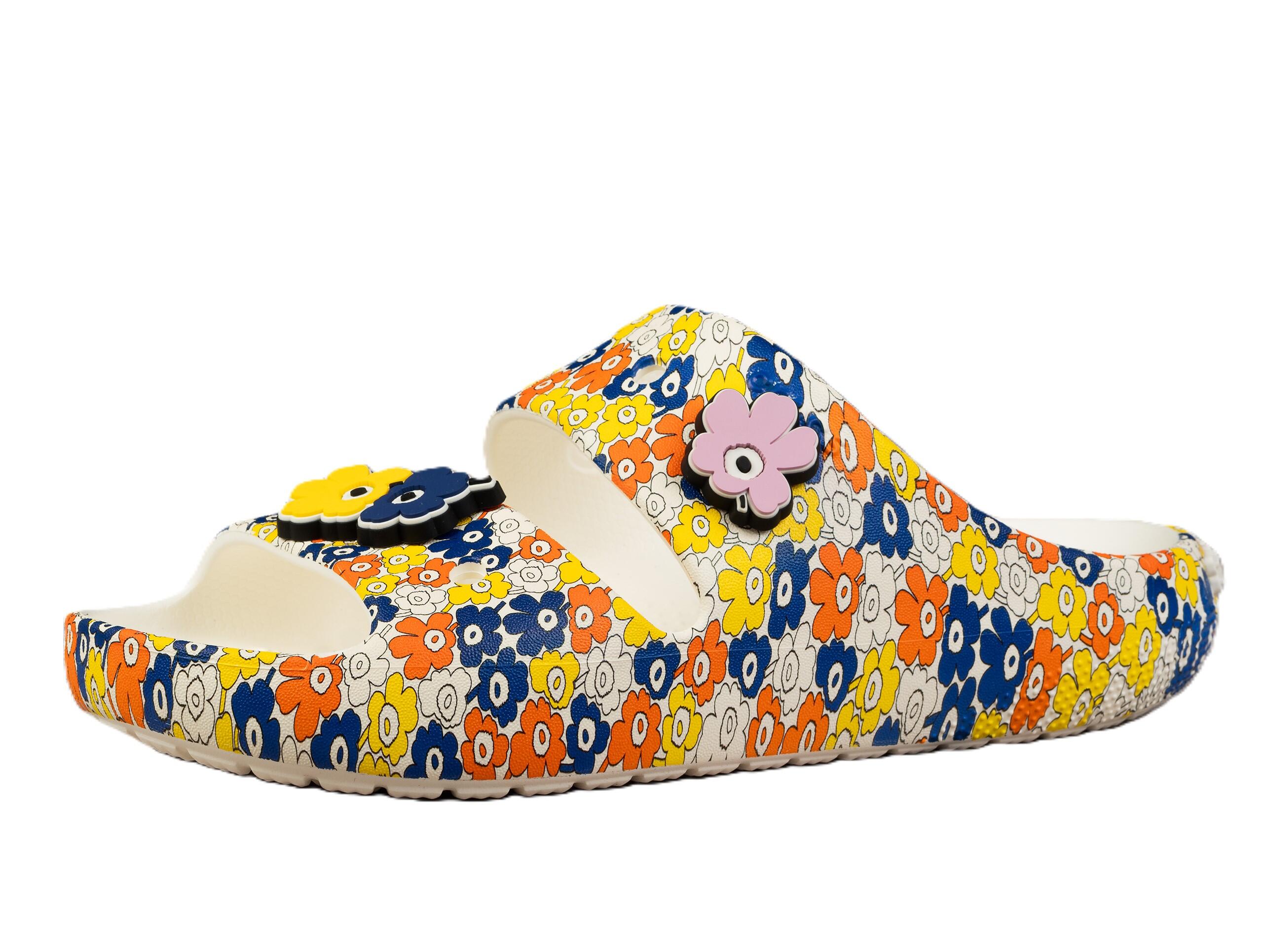 Klapki damskie Crocs MARIMEKKKO CLASIC SANDAL 3/4