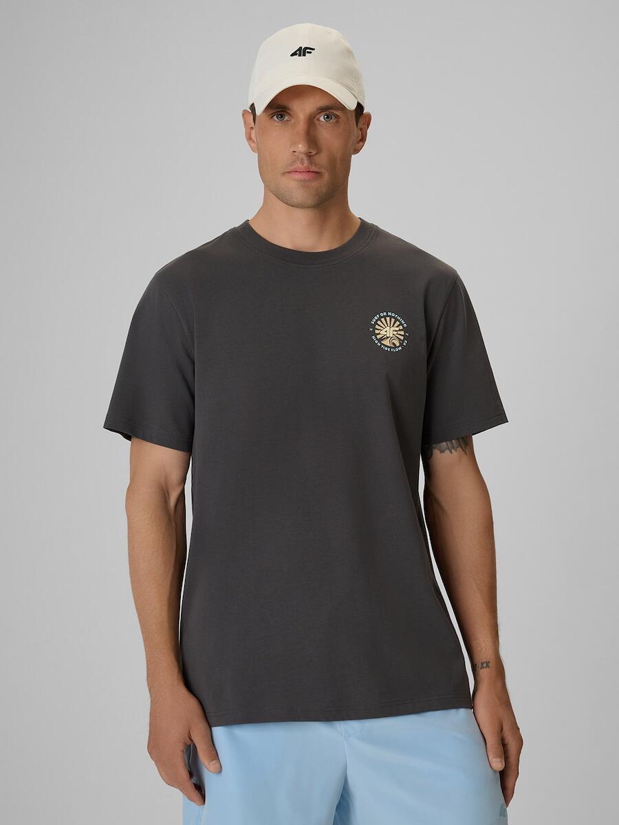 T-shirt bawełniany męski 4F 4FRSS26TTSHM4293