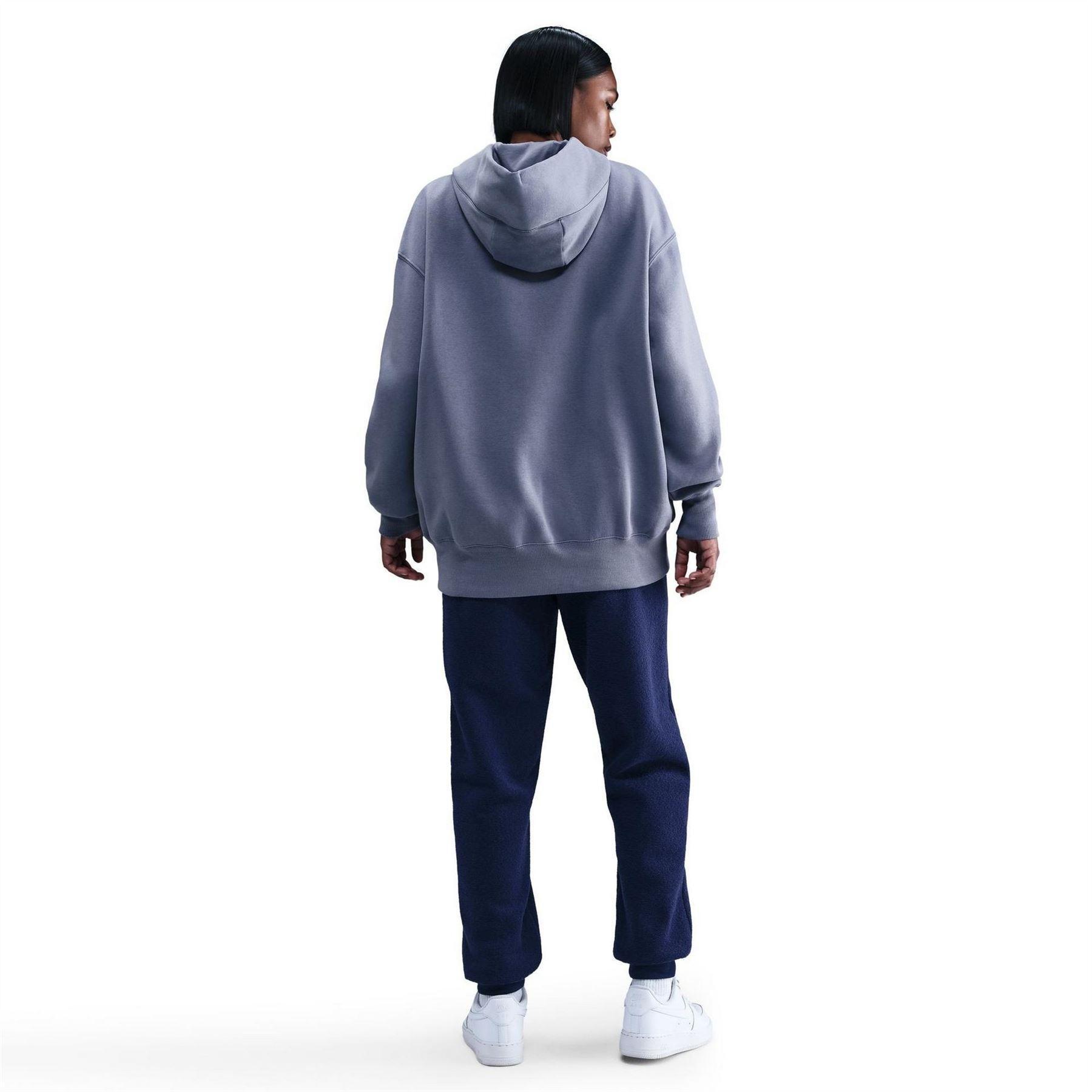 Kapuzenpullover für , Zum Überziehen, Fleece, Übergroß Damen Indigoblau 4/6