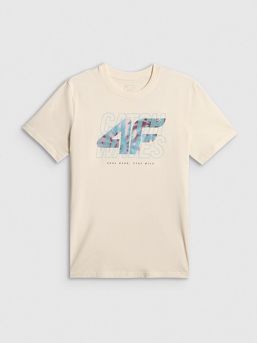 T-shirt bawełniany męski 4F 4FRSS26TTSHM4295 5/7