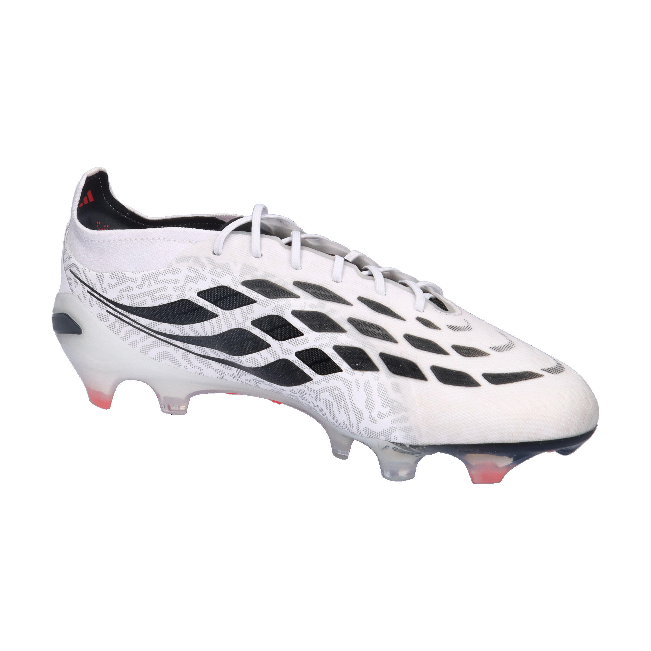 Crampons Adidas Predator Elite FG Blanc, noir et rose 8/14