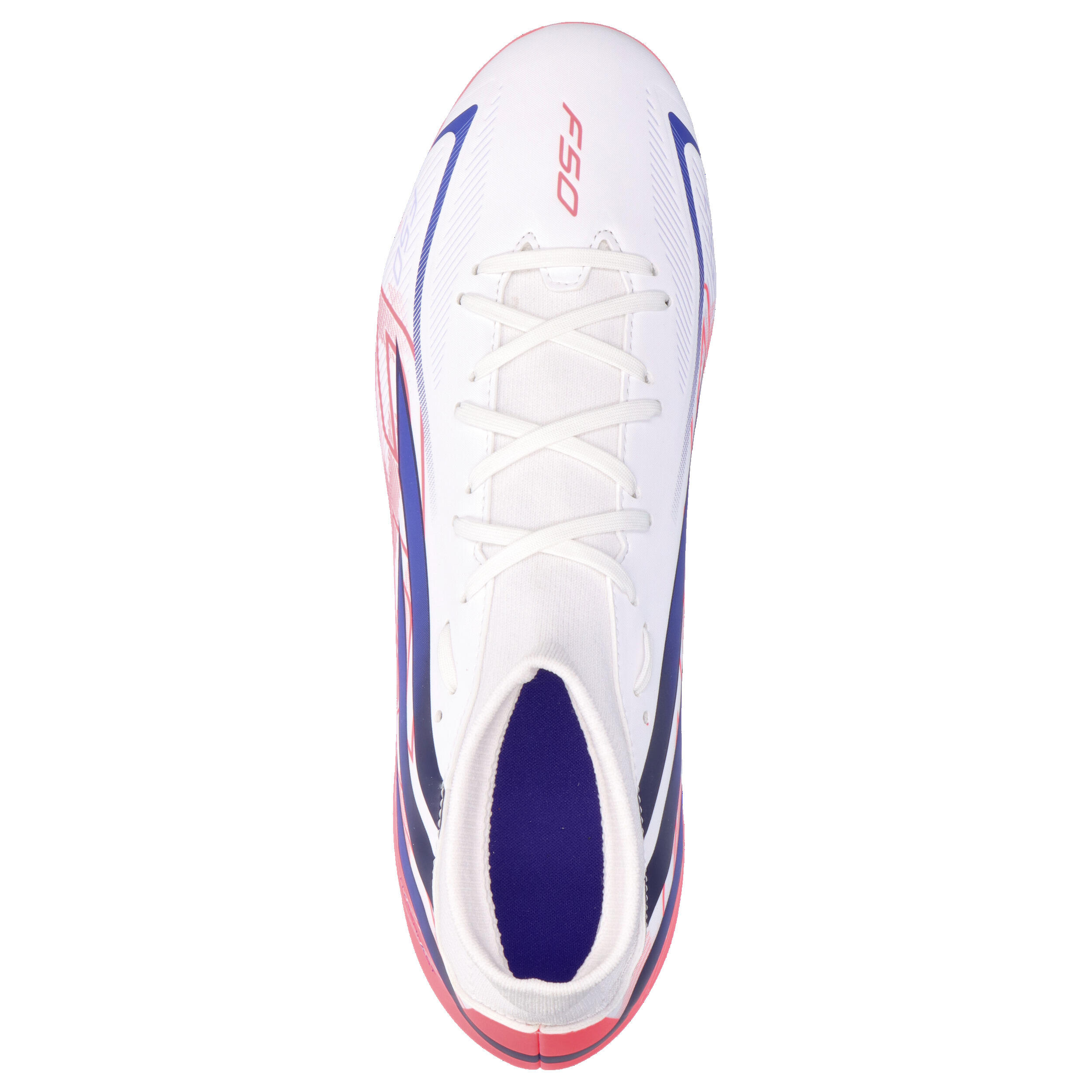 Scarpe calcio adidas f50 hyperfast club mid - bianco 5/14