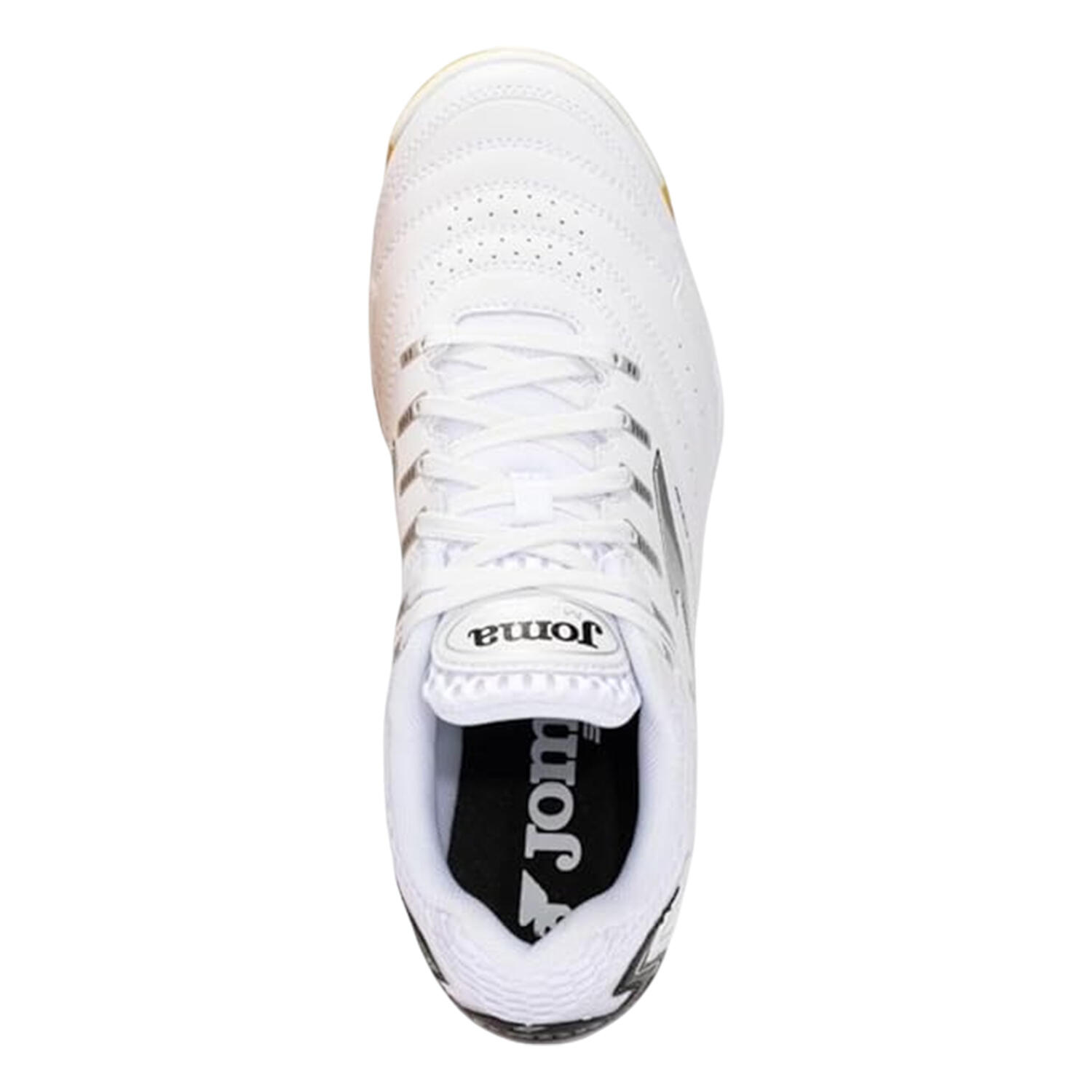 "Maxima" Hallenfußballschuhe für , Verstärkte Zehe Herren Weiß/Grau 3/4
