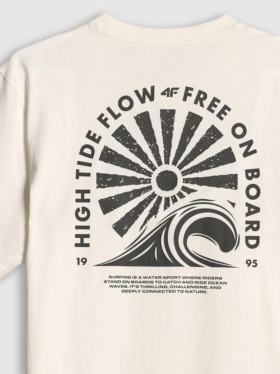 T-shirt bawełniany męski 4F 4FRSS26TTSHM4296 7/7