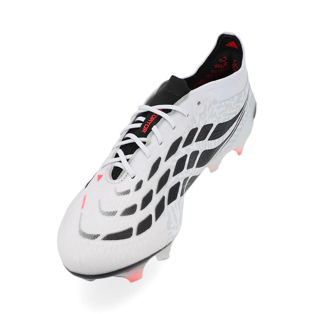 Crampons Adidas Predator Elite FG Blanc, noir et rose 6/14