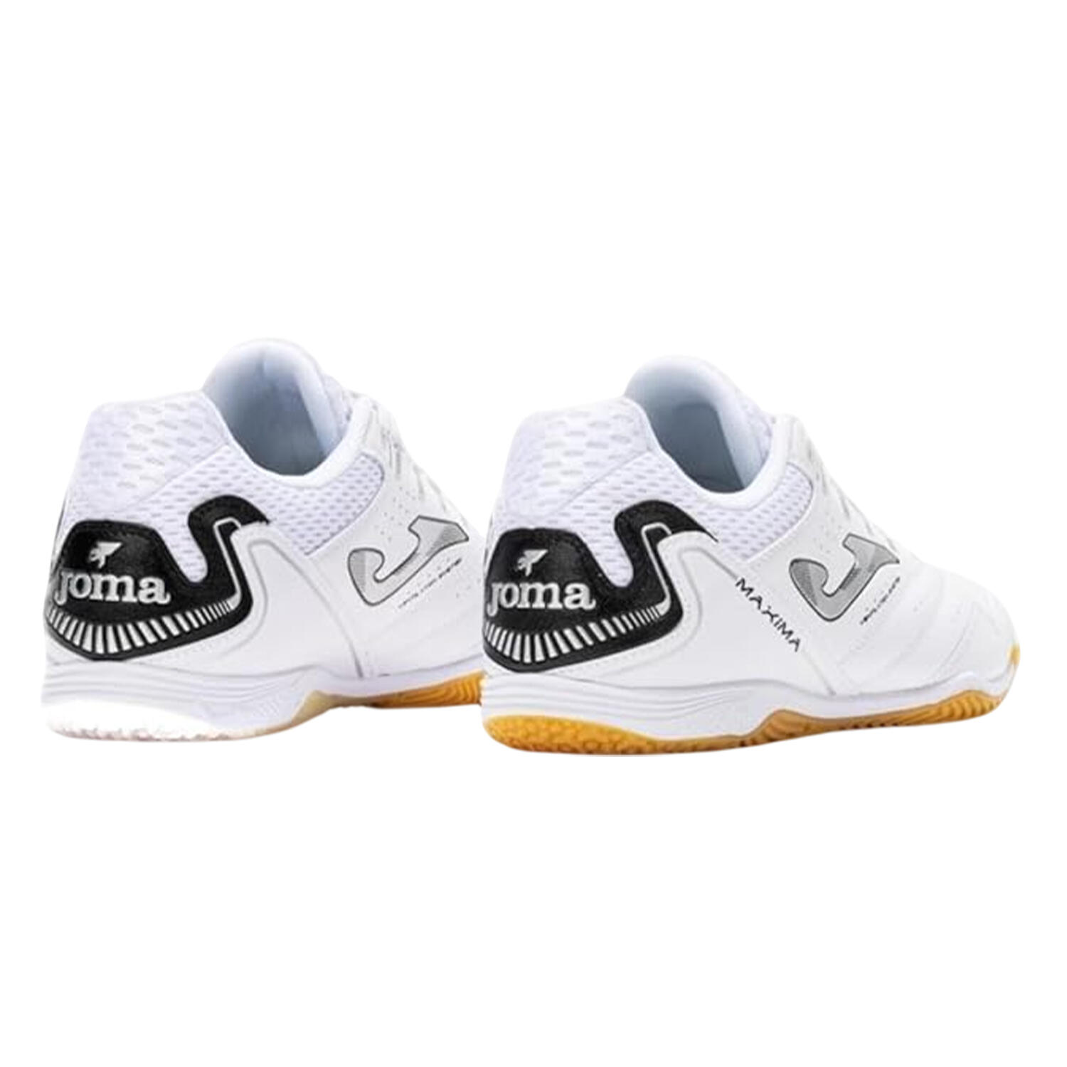 "Maxima" Hallenfußballschuhe für , Verstärkte Zehe Herren Weiß/Grau 2/4