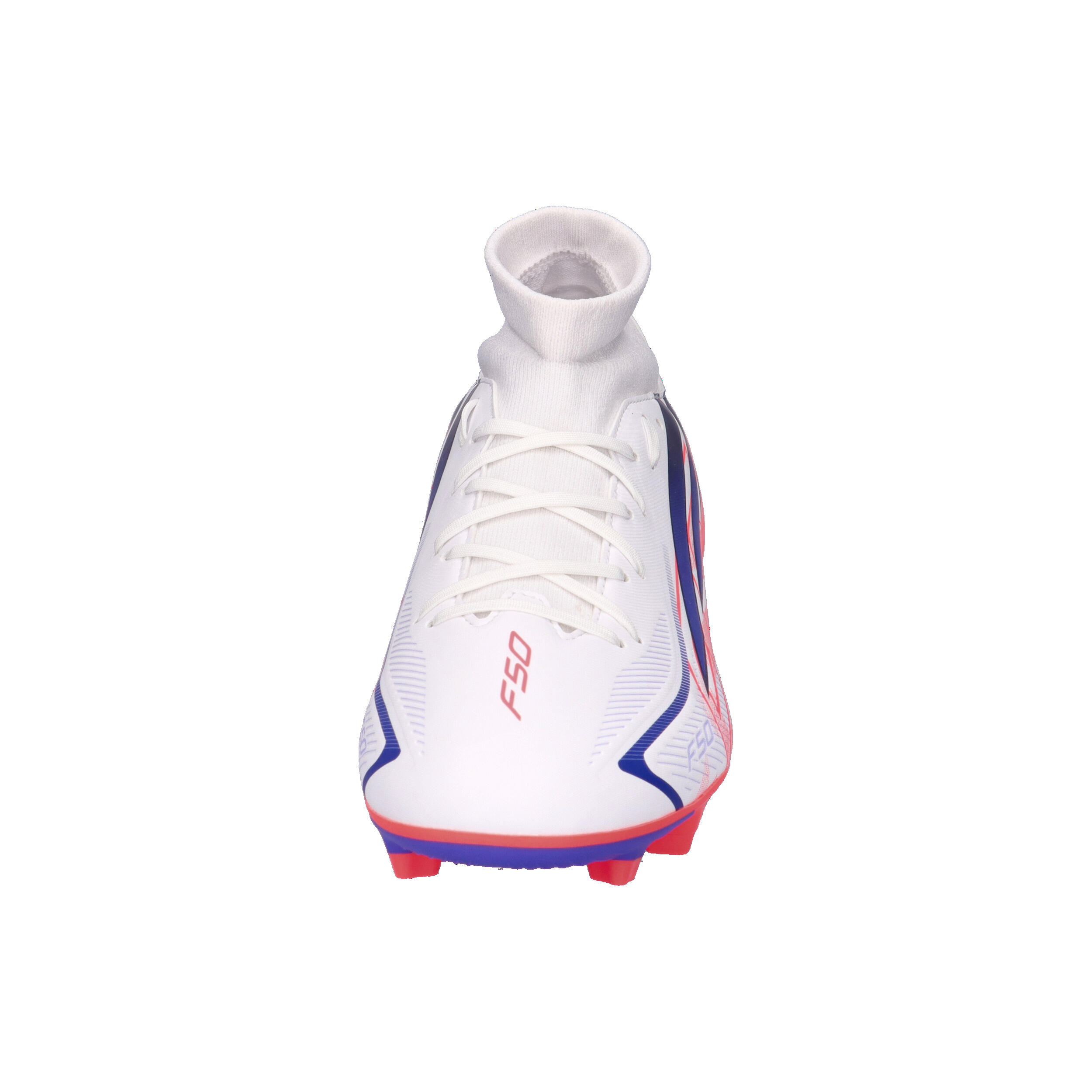Scarpe calcio adidas f50 hyperfast club mid - bianco 3/14