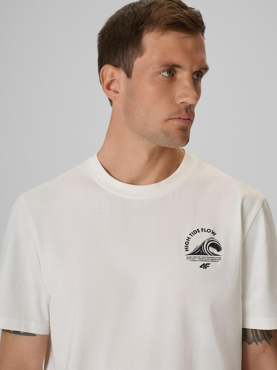 T-shirt bawełniany męski 4F 4FRSS26TTSHM4296 3/7