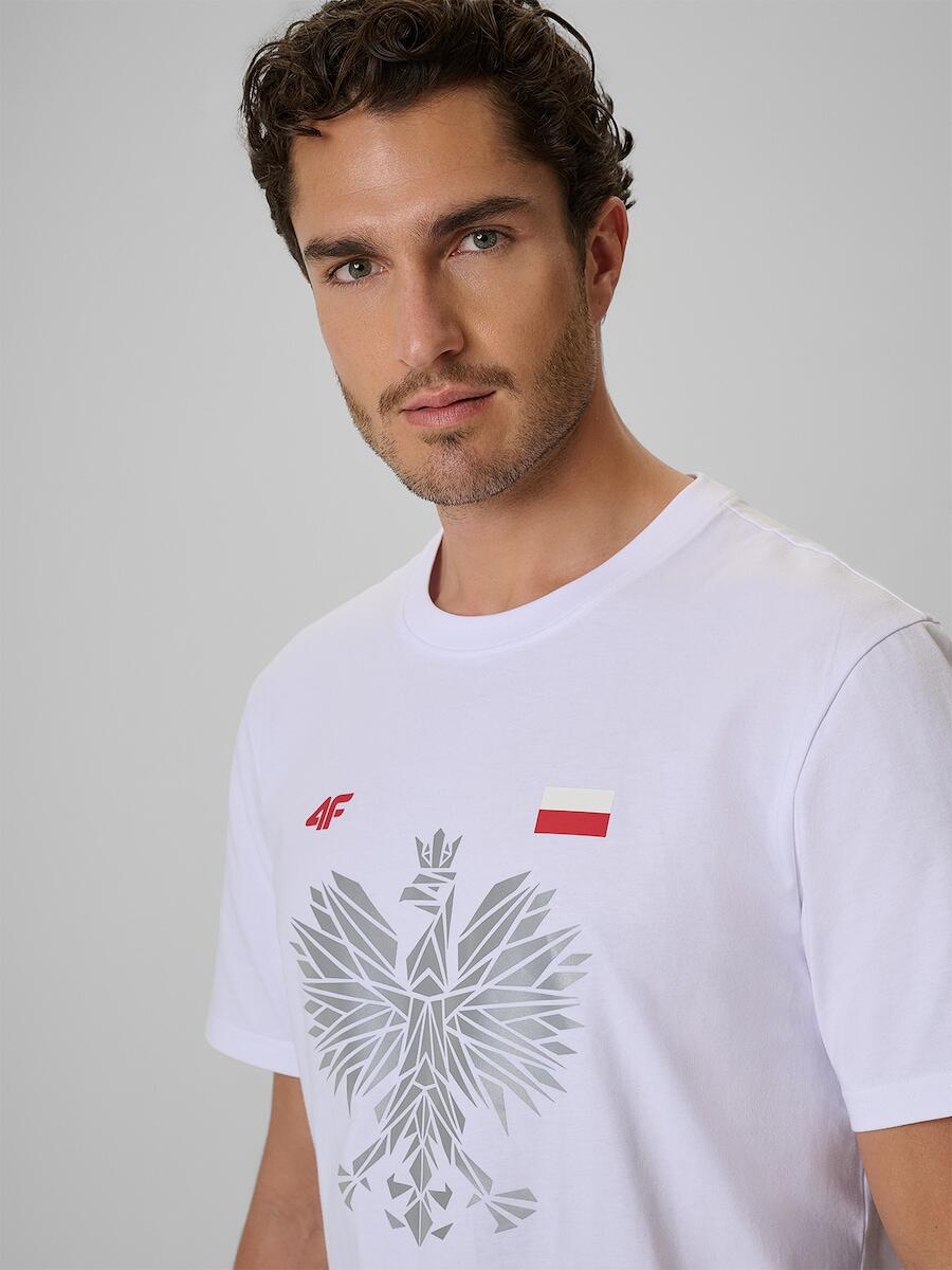 T-shirt bawełniany męski 4F 4FRSS26TTSHM4438 5/7