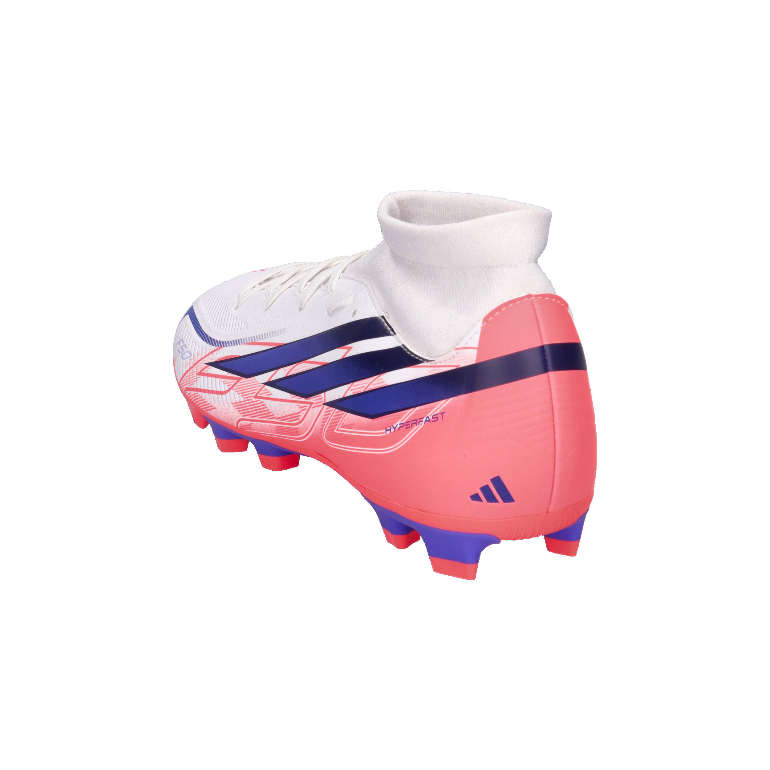Scarpe calcio adidas f50 hyperfast club mid - bianco 11/14