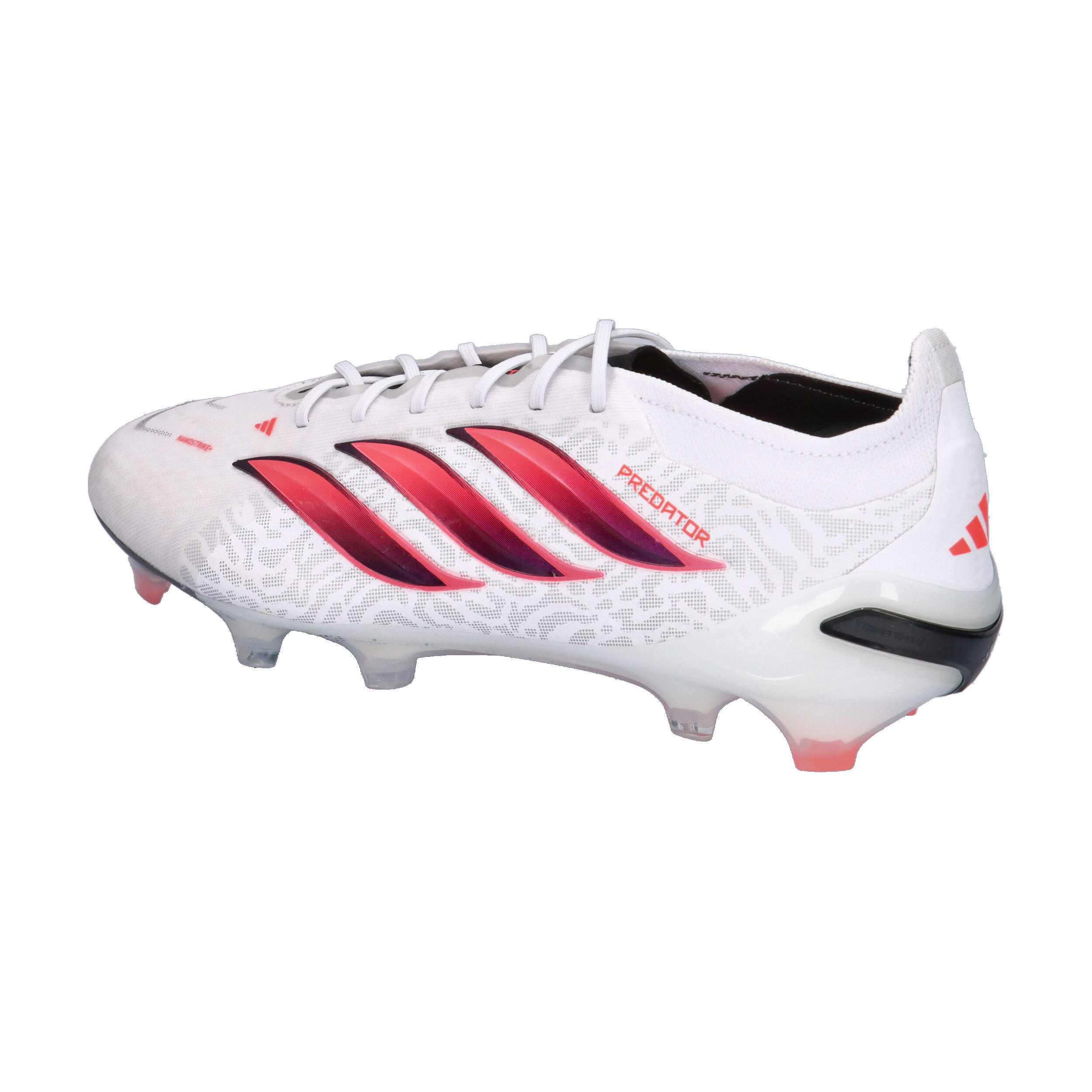 Crampons Adidas Predator Elite FG Blanc, noir et rose 10/14