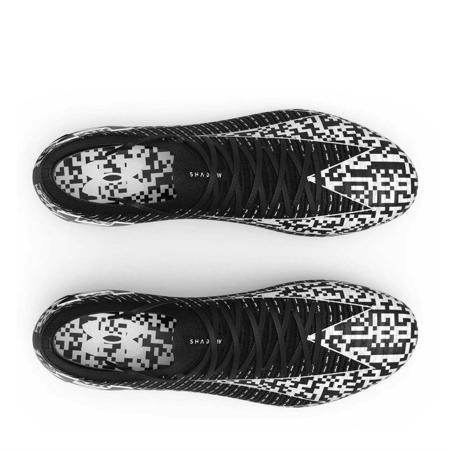 Unisex voetbalschoenen voor volwassenen, Elite 3, voor harde ondergrond (Zwart, 4/7