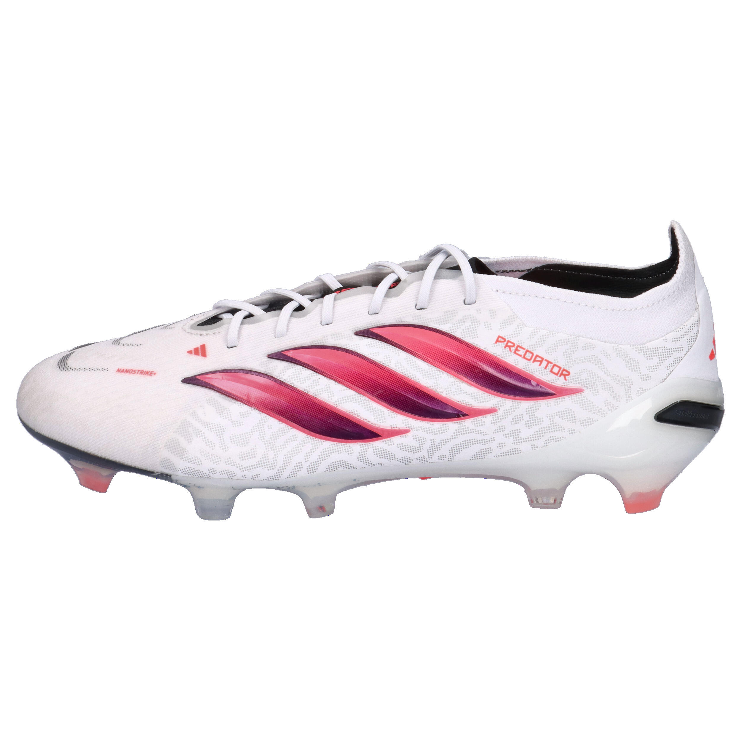 Crampons Adidas Predator Elite FG Blanc, noir et rose 9/14