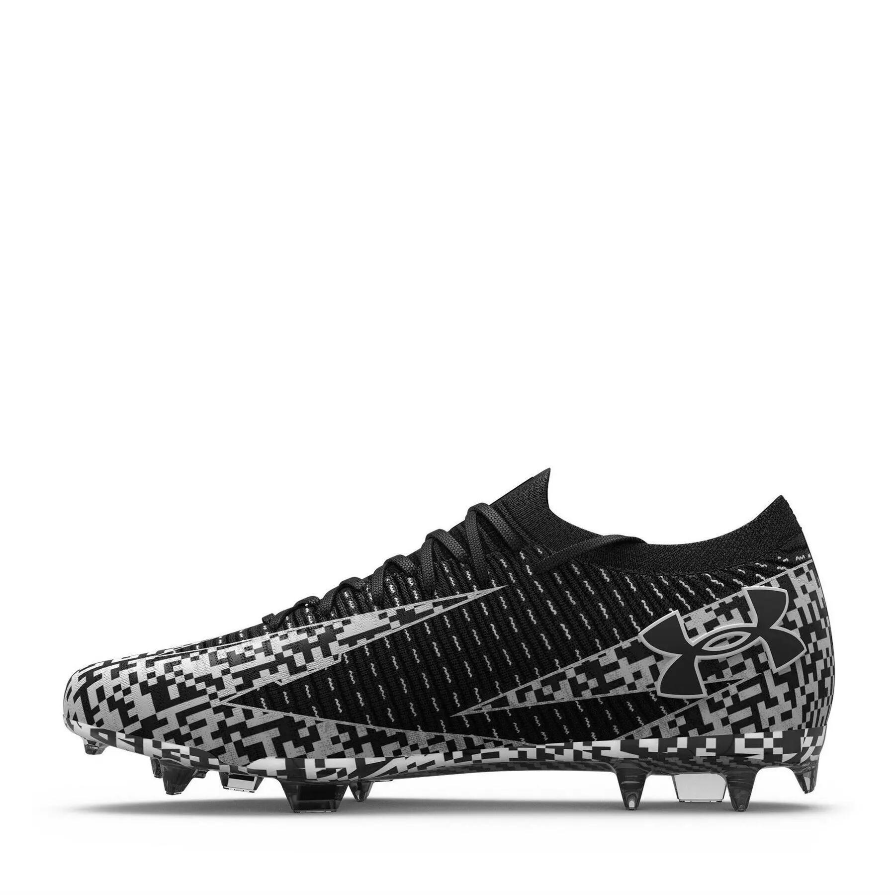 Unisex voetbalschoenen voor volwassenen, Elite 3, voor harde ondergrond (Zwart, 2/7