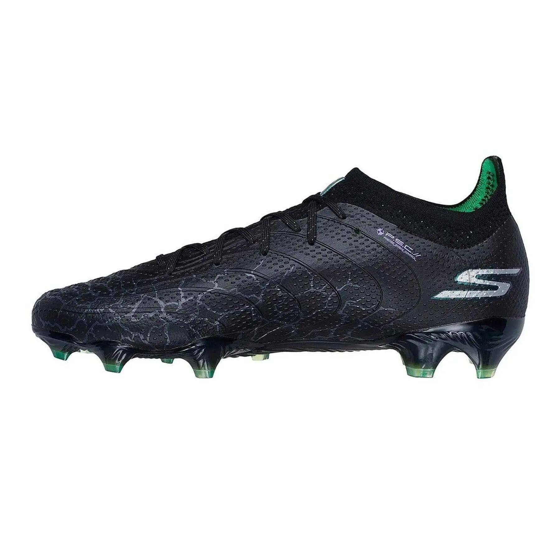 Chaussures De Foot Pour Terrain Ferme Motif/style Effet Craquelé Homme (Noir / 2/6