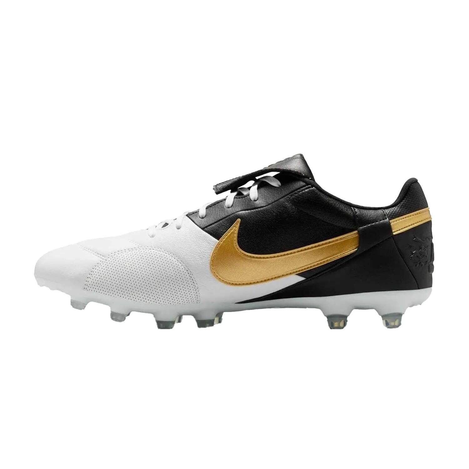 "Premier 3" Klassisch Fußballschuhe mit festem Boden für , Leder Herren Weiß 3/5