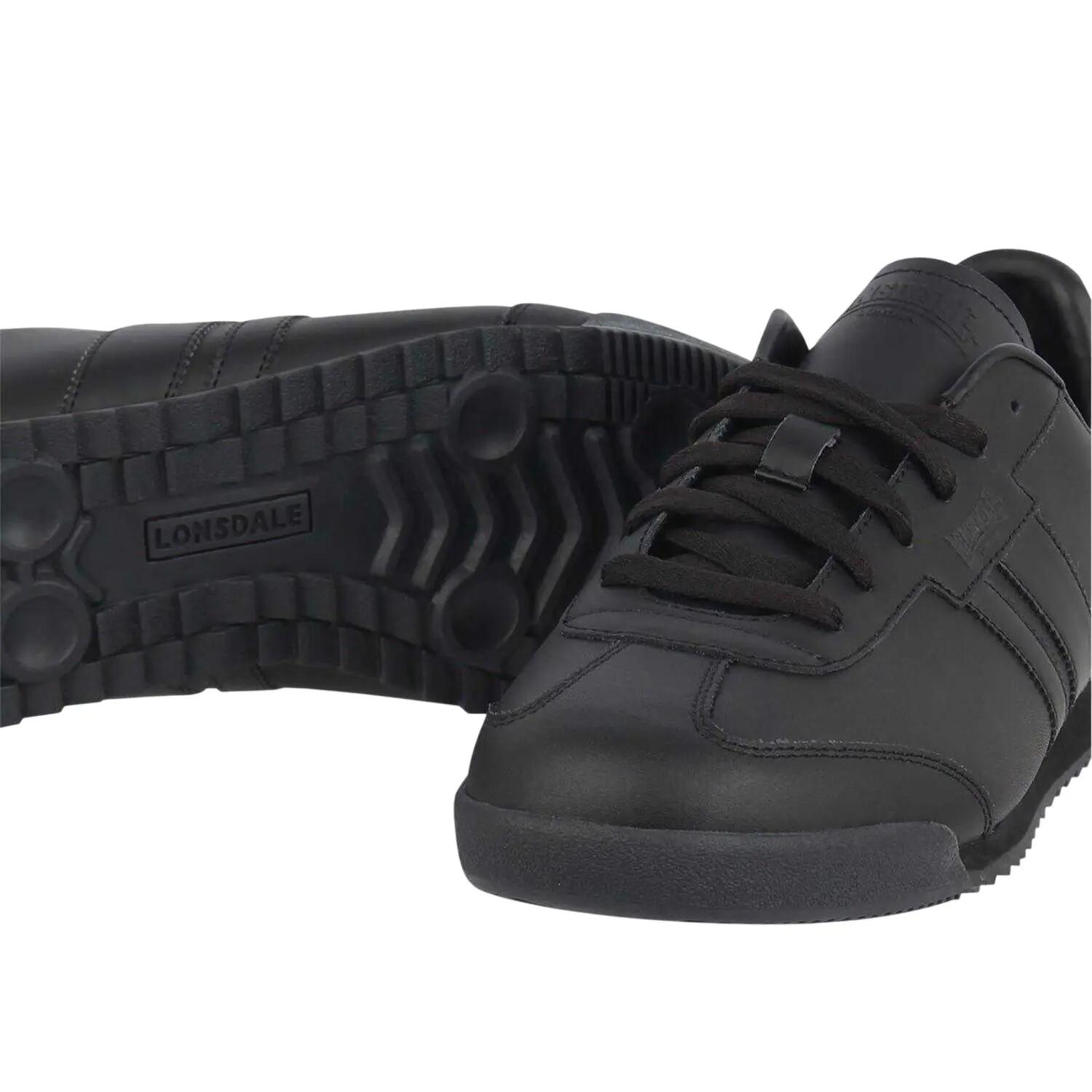 Mens Lambo Side Stripe Trainers (Black) 4/4