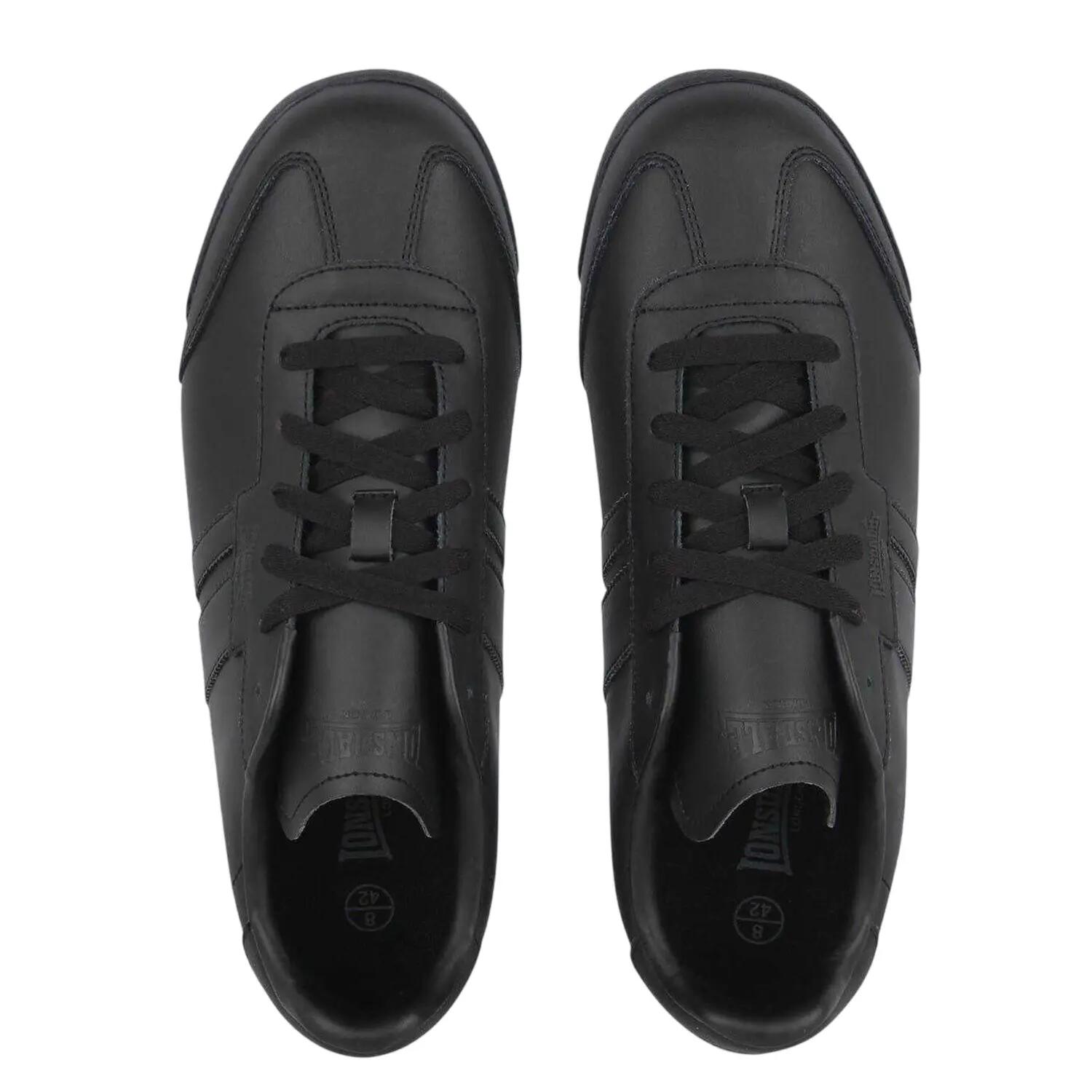 Mens Lambo Side Stripe Trainers (Black) 3/4
