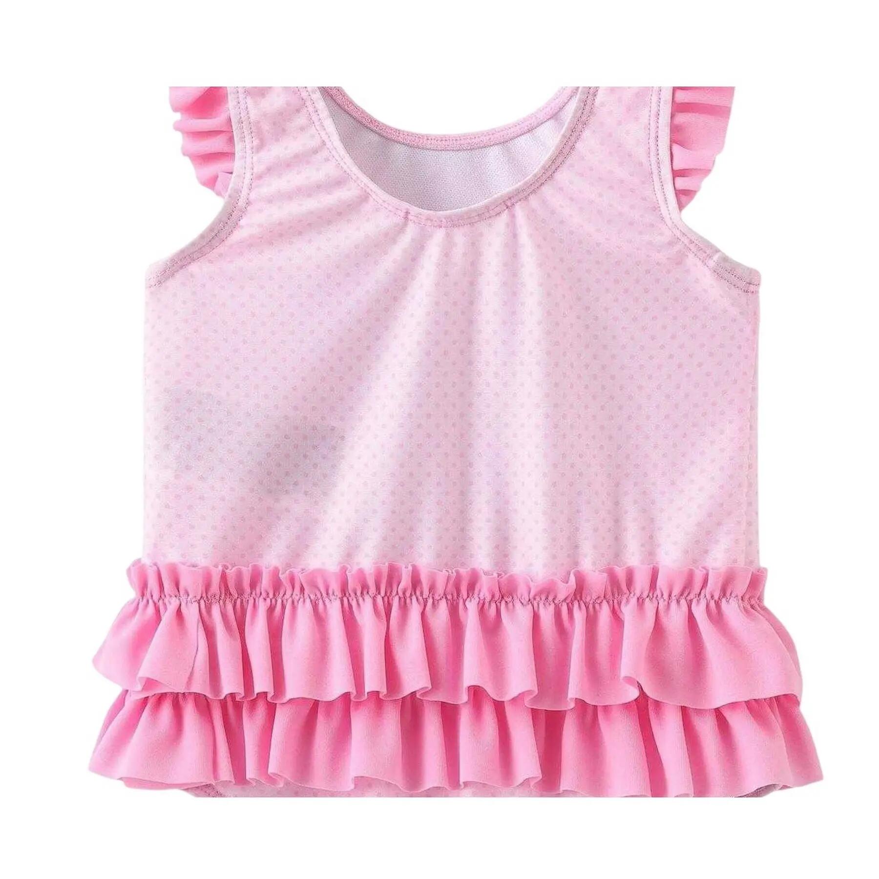 Costume Da Bagno Intero Topolina Arruffato Neonata Disney Rosa 3/4