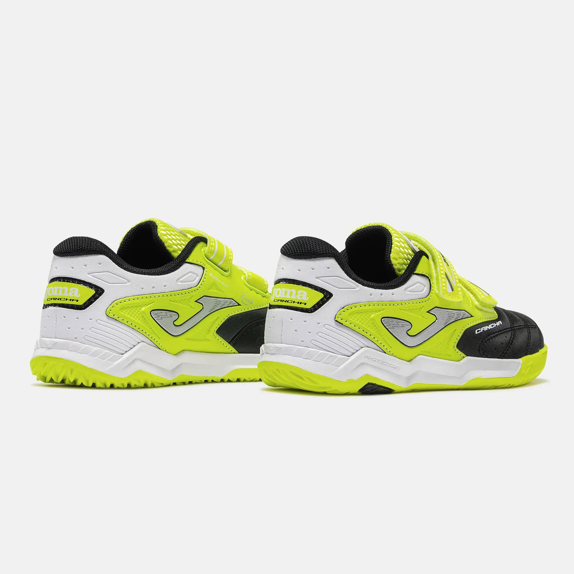 Zapatillas Fútbol Sala Niños Joma Cancha Jr 26 IN Negro 3/5